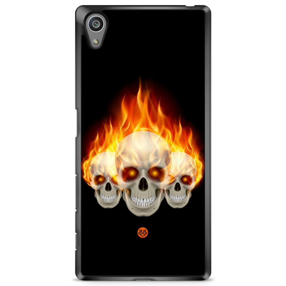 Sony Xperia Z5 Premium Case - Flames Skulls