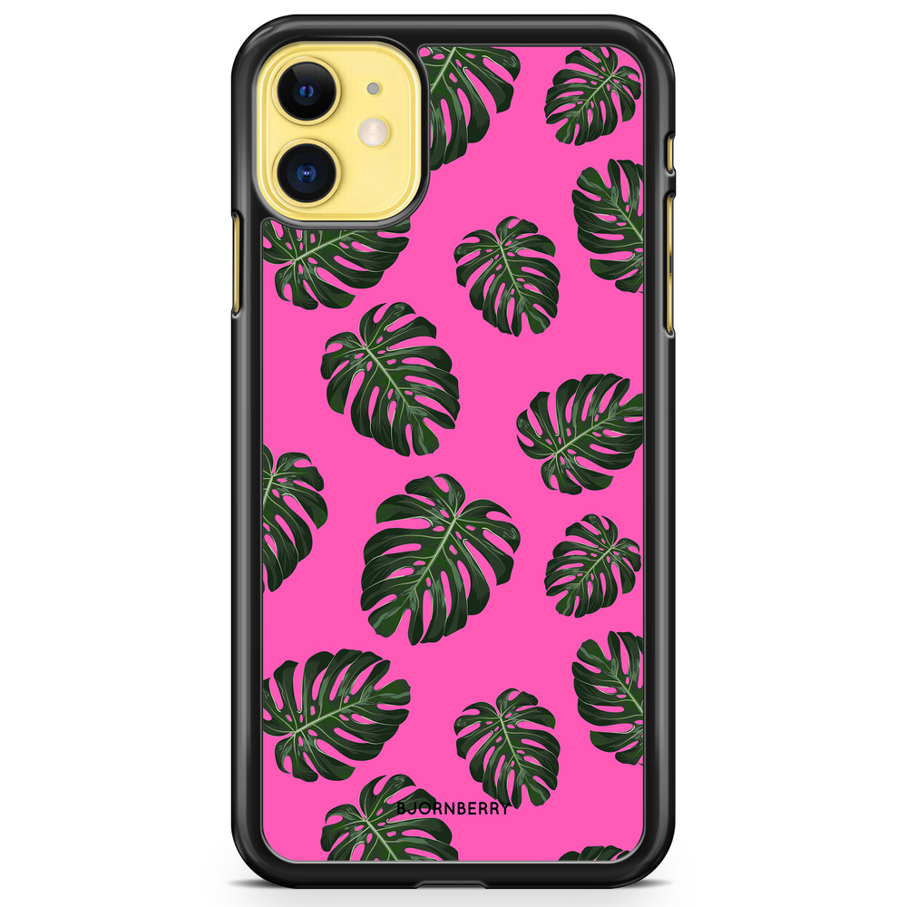 iPhone 11 Case - Monstera Pink