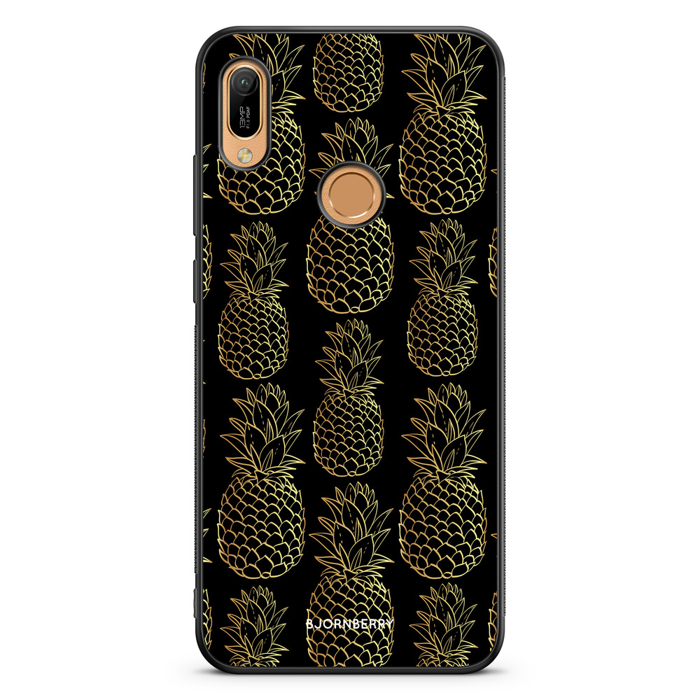 Huawei Y6 2019 Case - Gold Pineapples