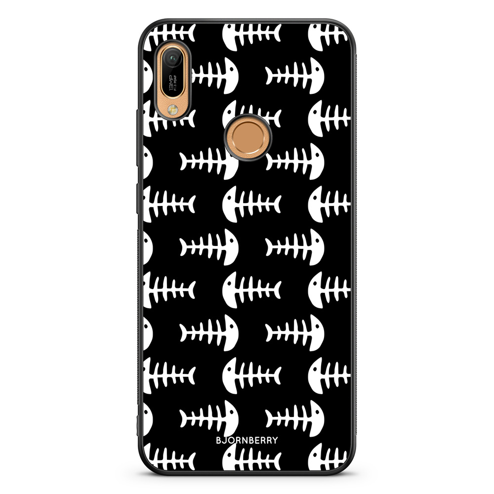 Huawei Y6 2019 Case - Fish Skeleton