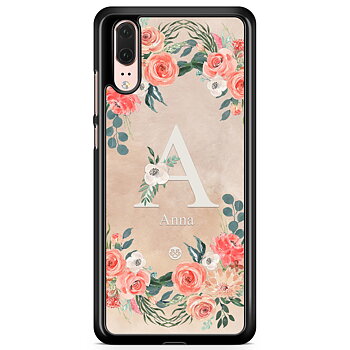 Huawei P20 Case Custom - Monogram Sand