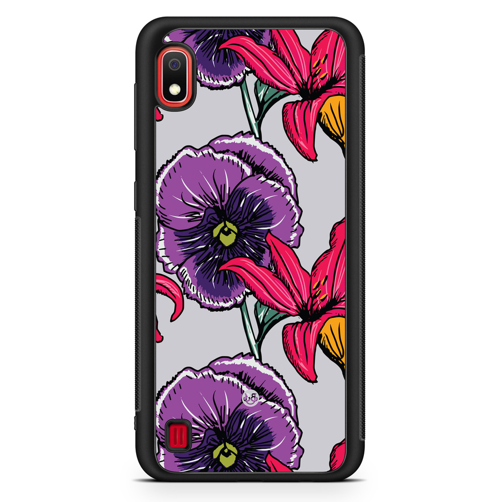 Samsung Galaxy A10 Case - Purple/Cerise Floral