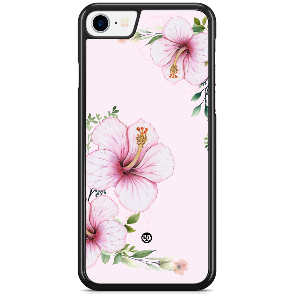 iPhone 8/SE (2020) Skal - WILD BLOOM - Soft Hibiscus