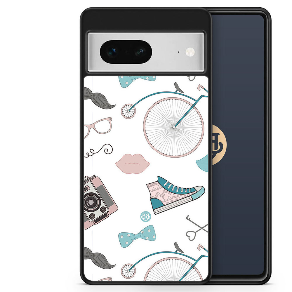 Google Pixel 7 Case - Hipster Pattern