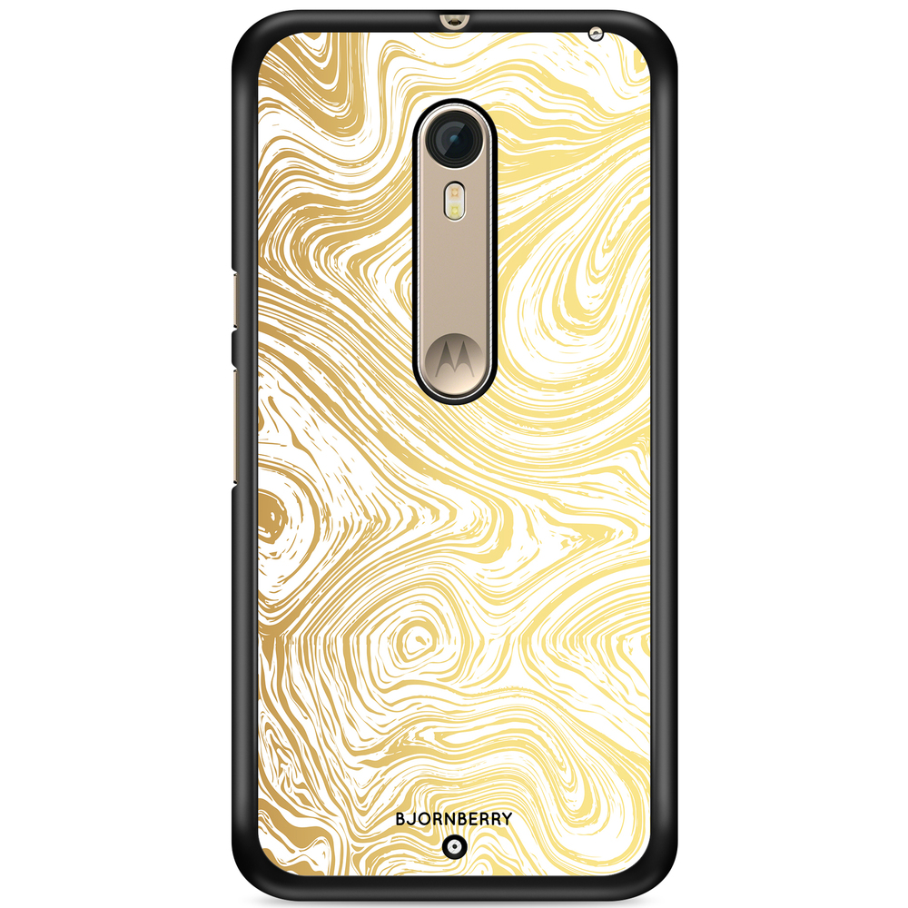 Moto X Style Case - Gold Marble