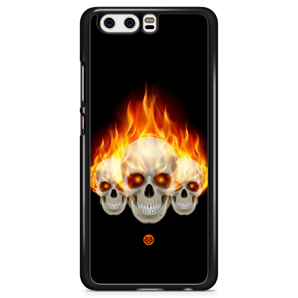 Huawei P10 Case - Flames Skulls
