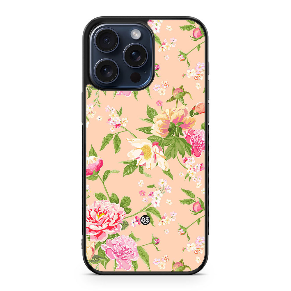 iPhone 15 Pro Max Case - Peony Flowers