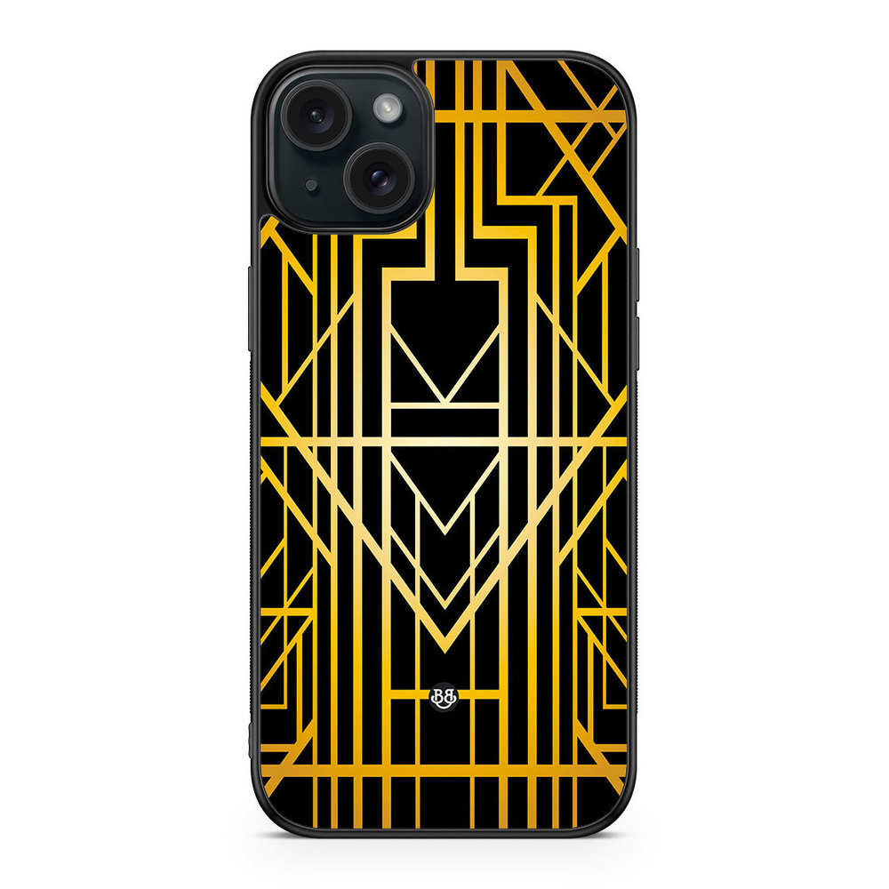 iPhone 15 Plus Case - Golden pattern