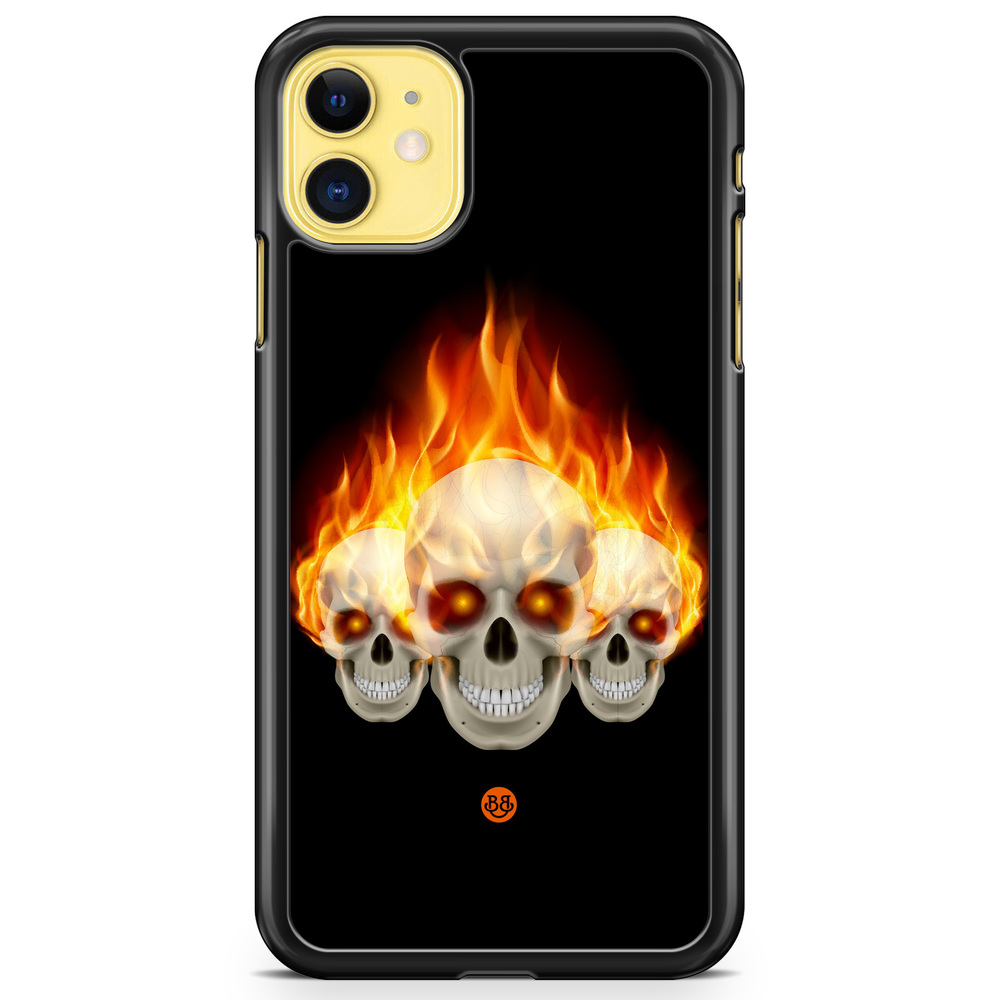 iPhone 11 Case - Flames Skulls