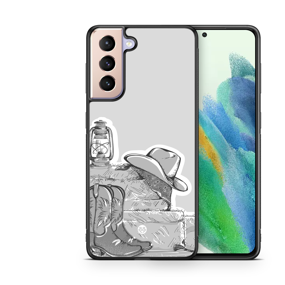 Samsung Galaxy S21 FE 5G Case - Western Black/White