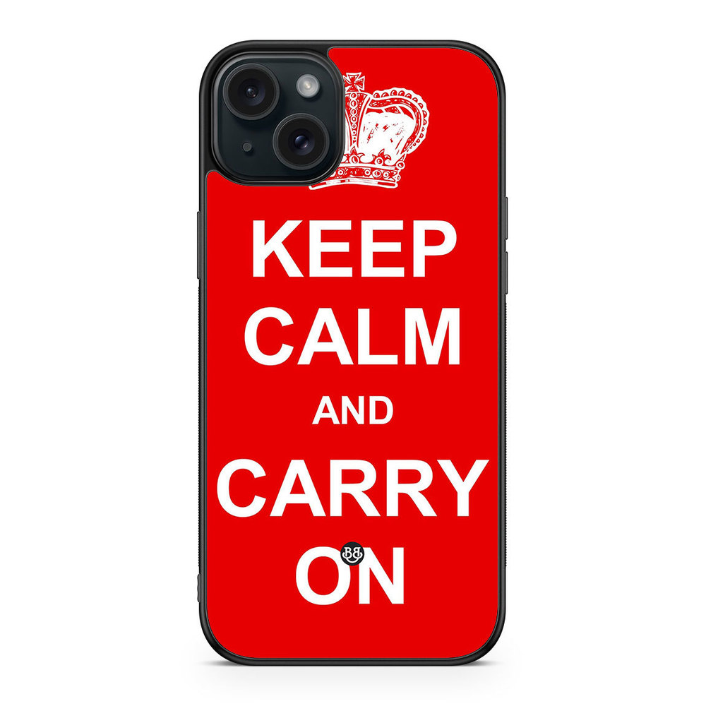 iPhone 15 Plus Case - Keep calm carry on
