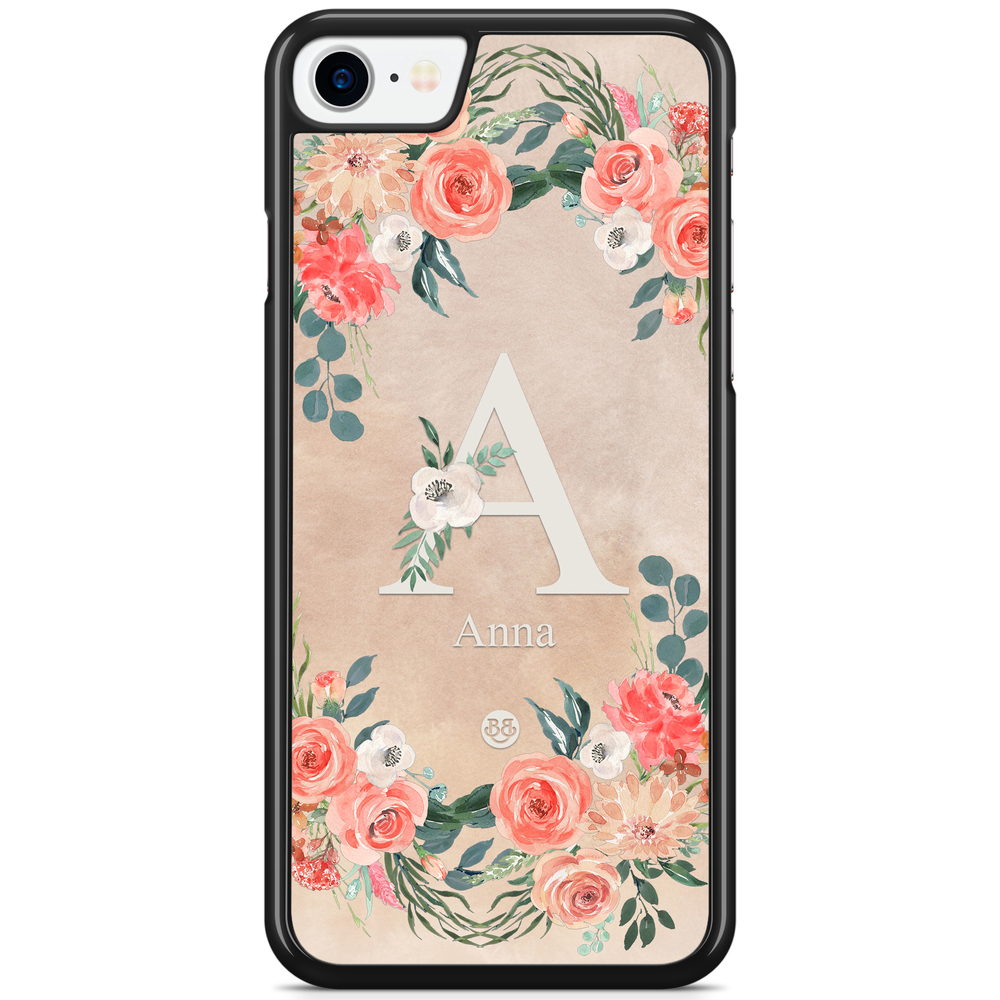 iPhone 8/SE (2020/2022) Custom Case - Monogram Sand