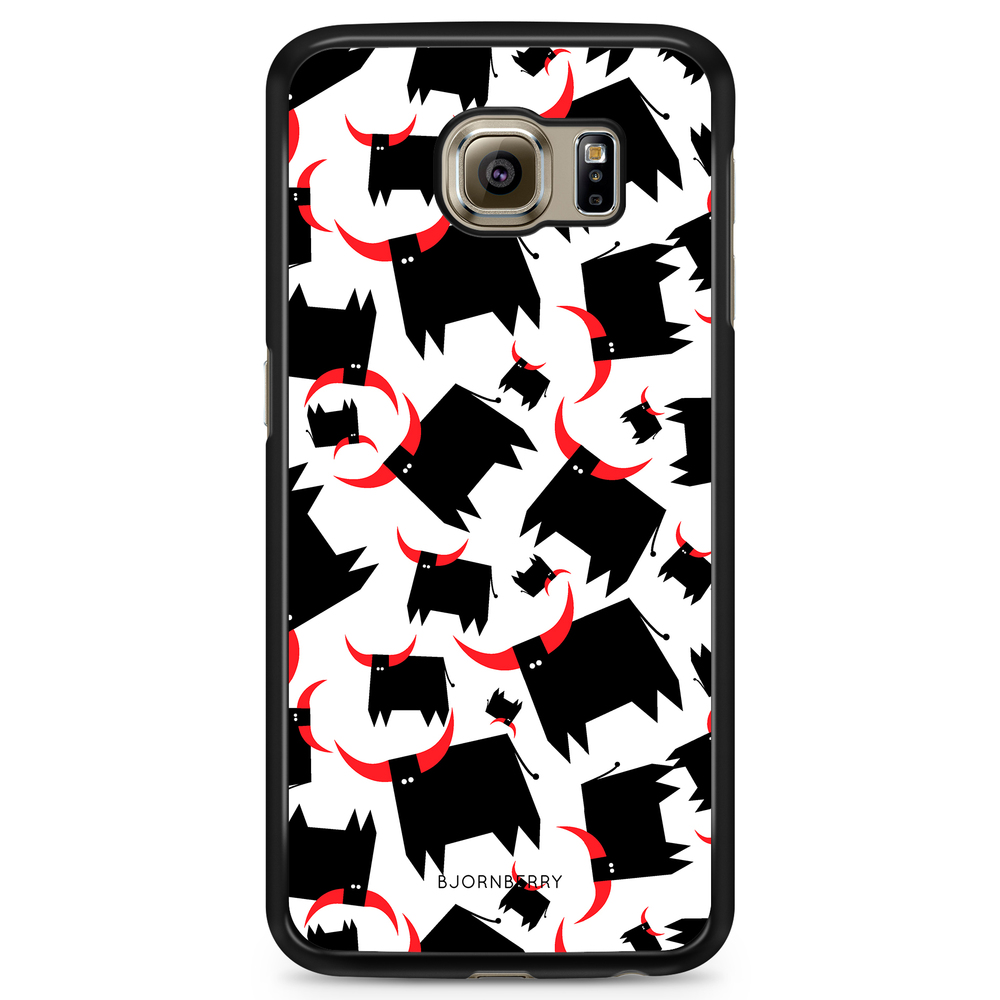 Samsung Galaxy S6 Edge Case - Bull Red Horns