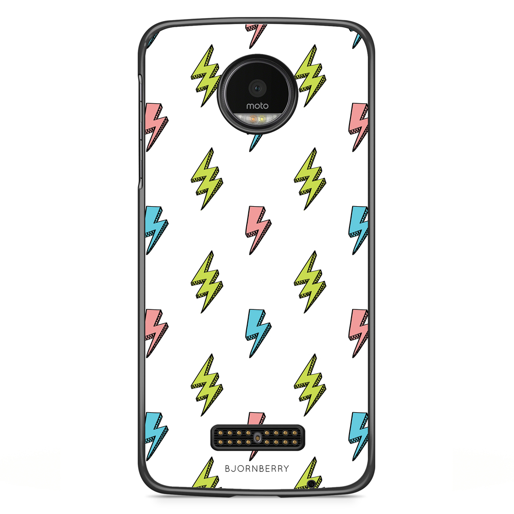 Moto Z2 Play Case - Lightning Bolts