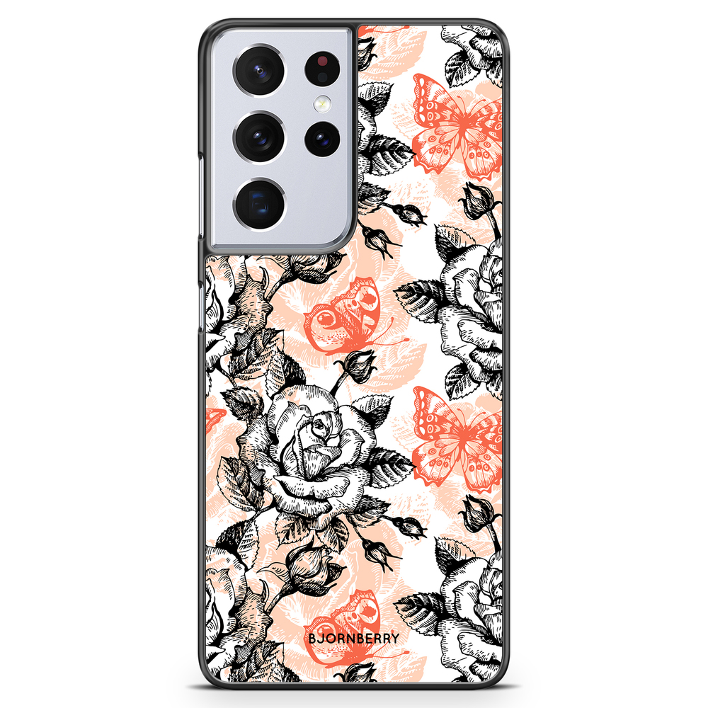 Samsung Galaxy S21 Ultra Case - Roses & Butterflies