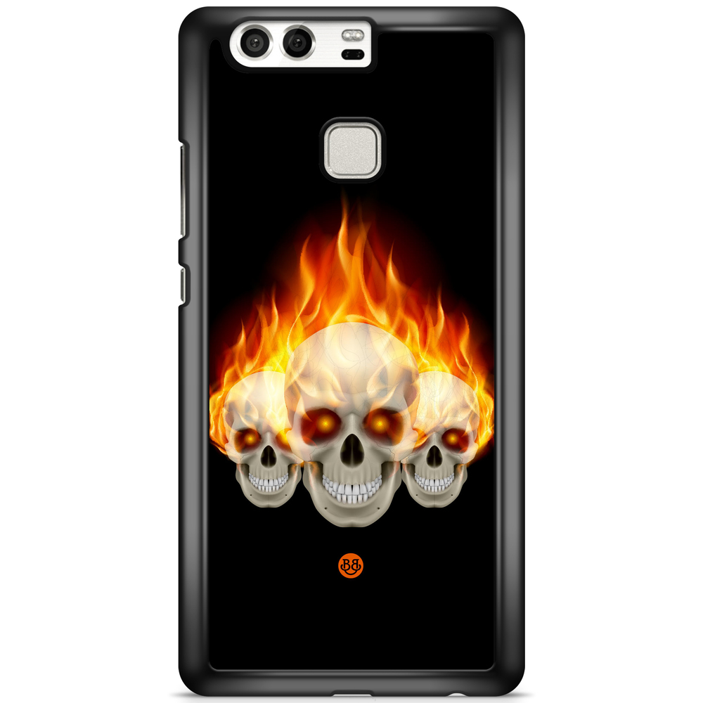 Huawei P9 Case - Flames Skulls