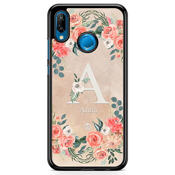 Huawei P20 Lite Skal Custom - Monogram Sand