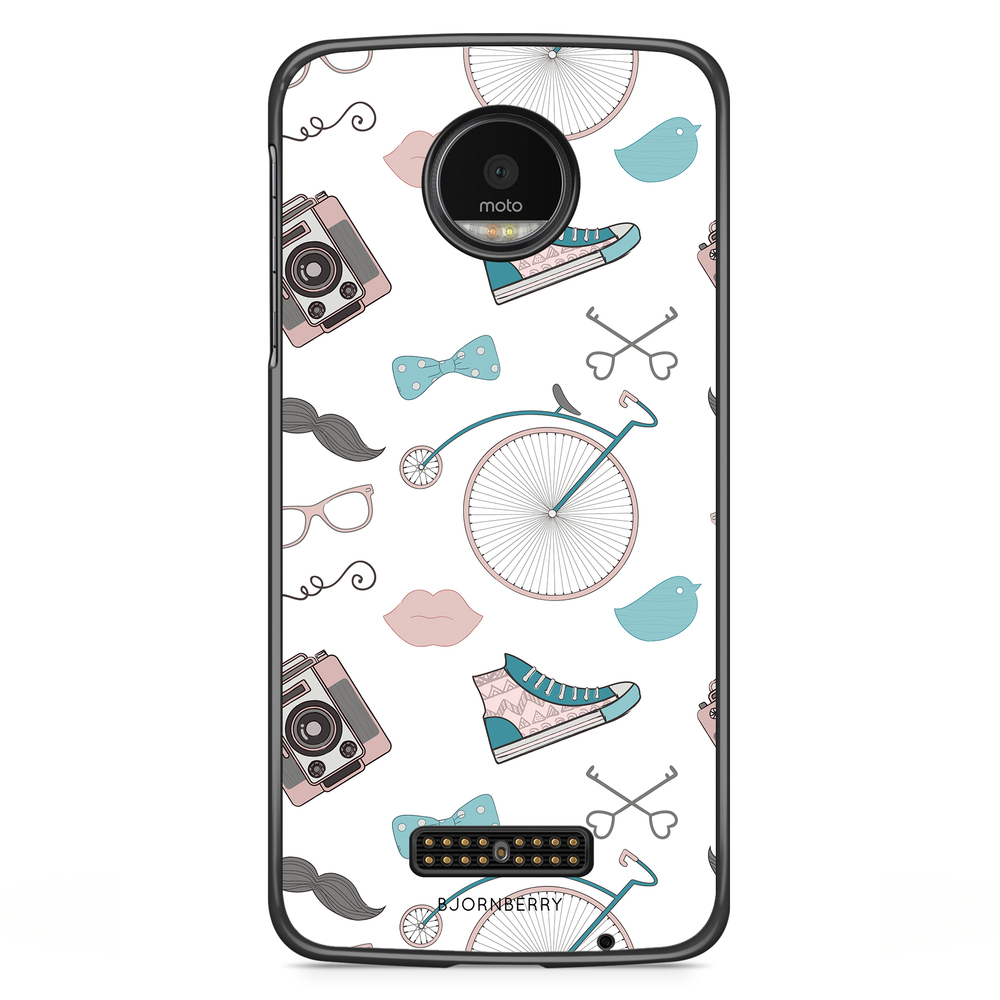 Moto Z2 Play Case - Hipster Pattern