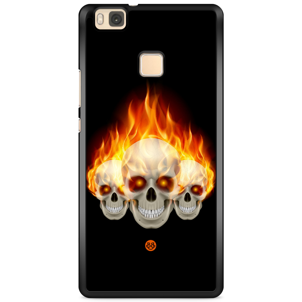 Huawei P9 Lite Case - Flames Skulls