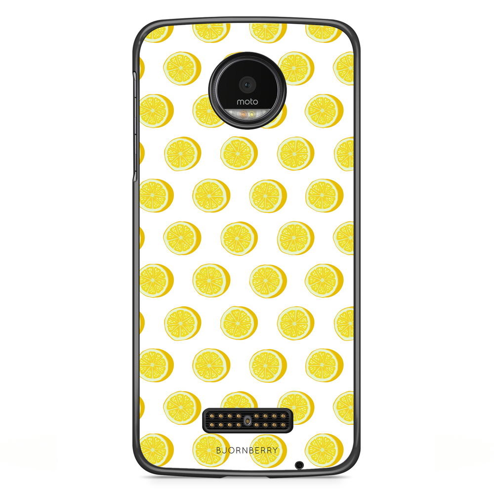 Moto Z2 Play Case - Lemon Pattern