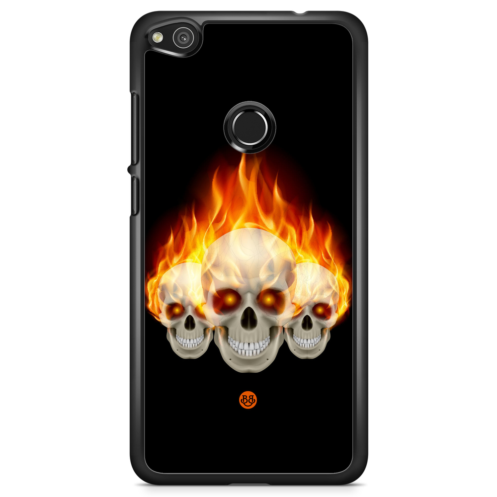 Huawei Honor 8 Lite Case - Flames Skulls
