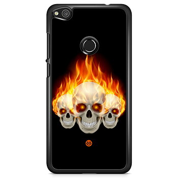 Huawei Honor 8 Lite Skal - Flames Dödskallar