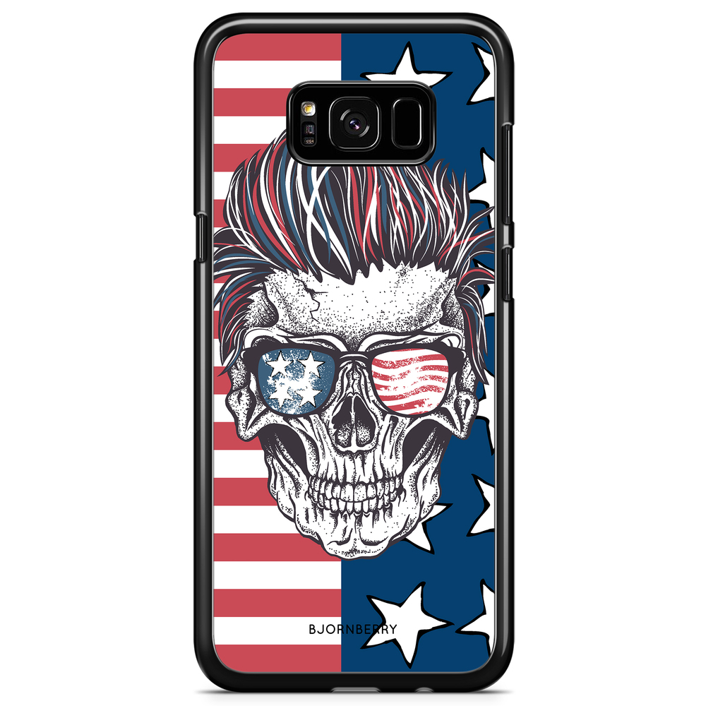 Samsung Galaxy S8 Plus Skal - USA Dödskalle