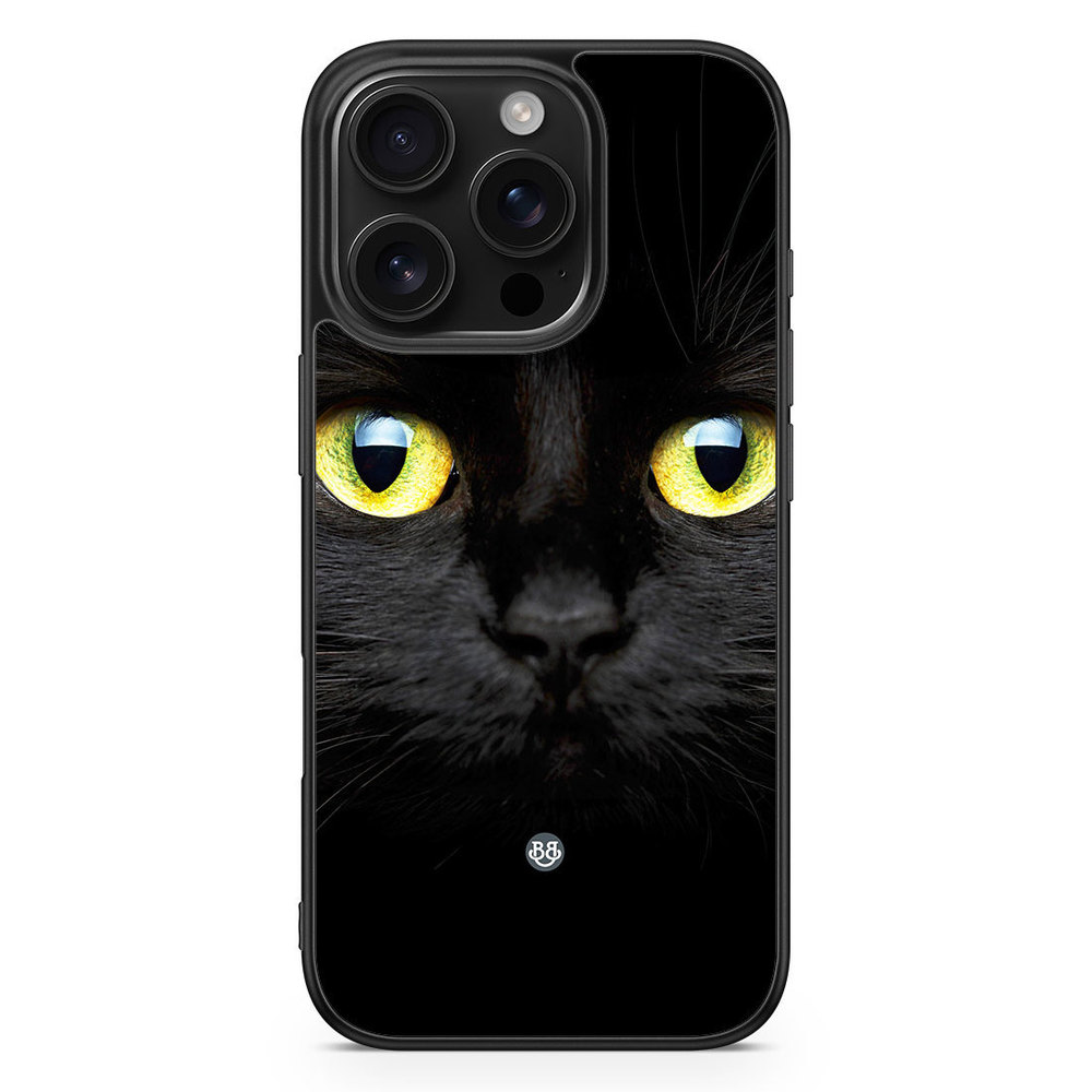 iPhone 16 Pro Case - Black Cat Closeup