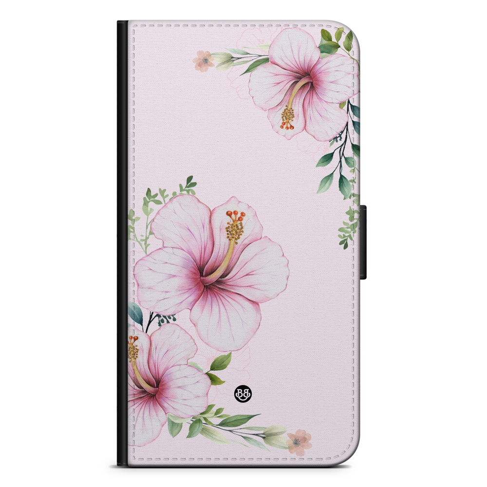 Samsung Galaxy Note 3 Wallet Case - WILD BLOOM - Soft Hibiscus