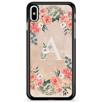iPhone X / XS Case Custom - Monogram Sand