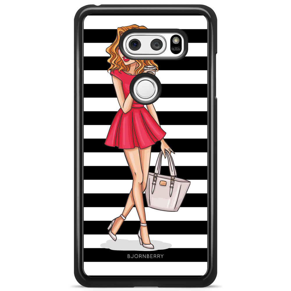 LG V30 Case - Fashion Girl Red