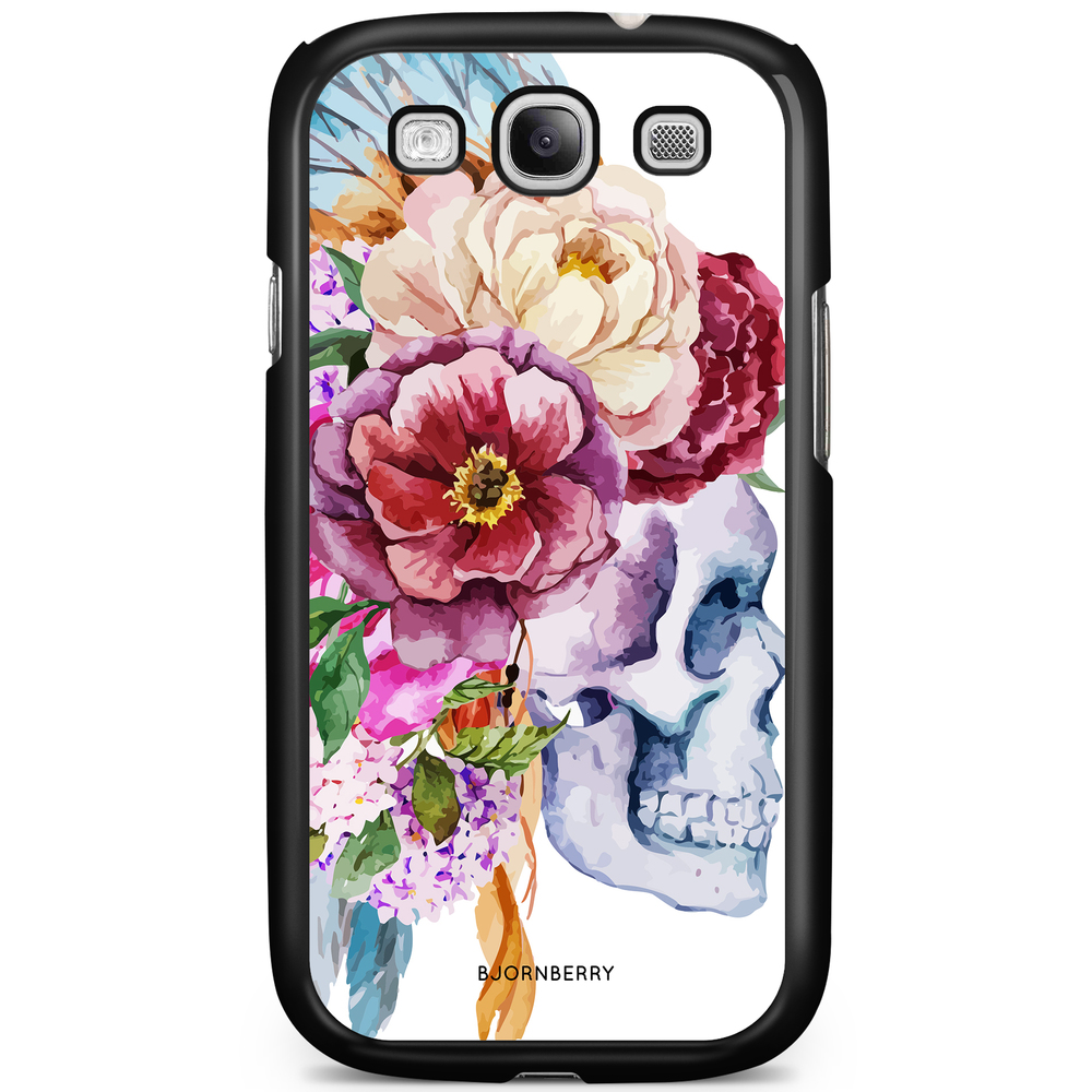 Samsung Galaxy S3 Mini Case - Skull & Flowers