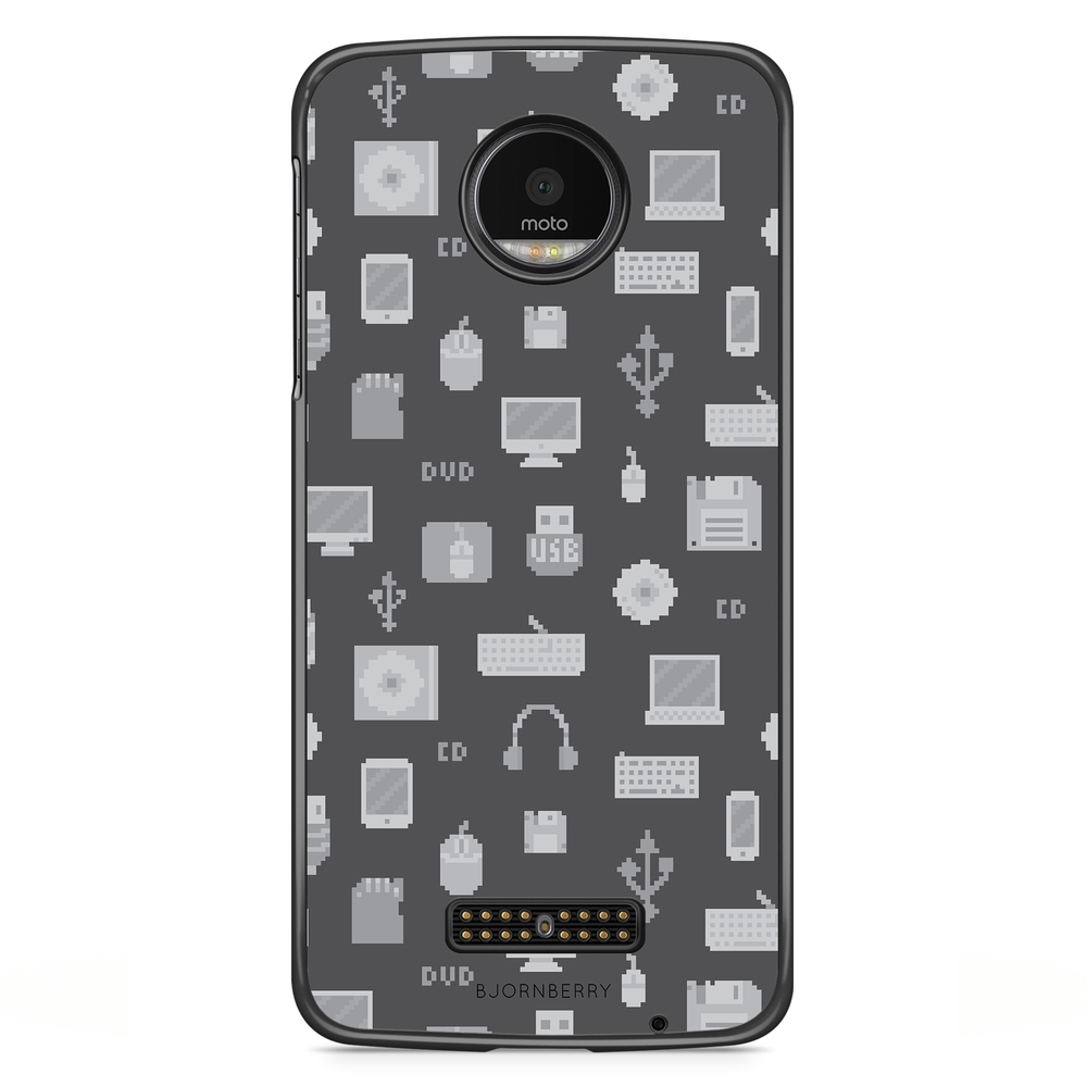Moto Z2 Play Case - Pixel Art Computer