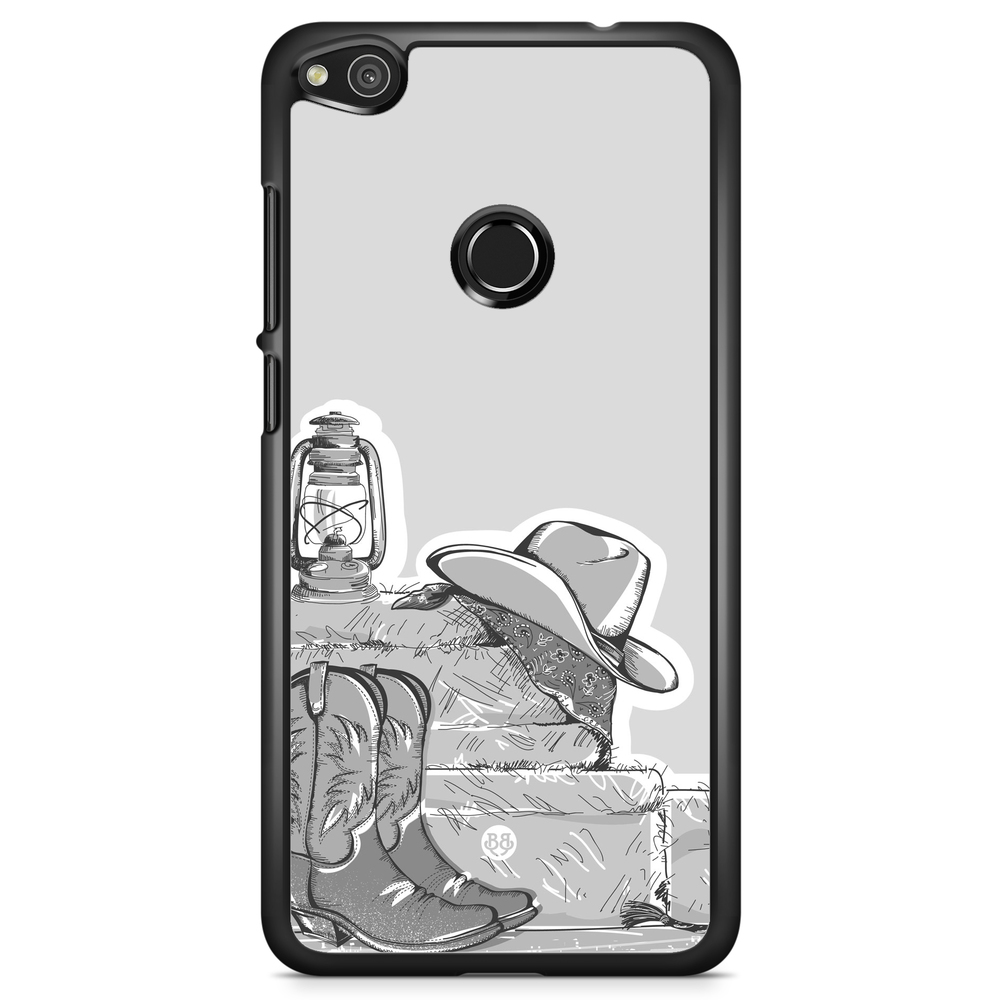Huawei Honor 8 Lite Case - Western Black/White