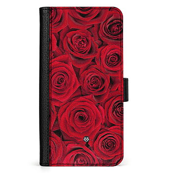 Doro 8050 Wallet Case - Red Roses
