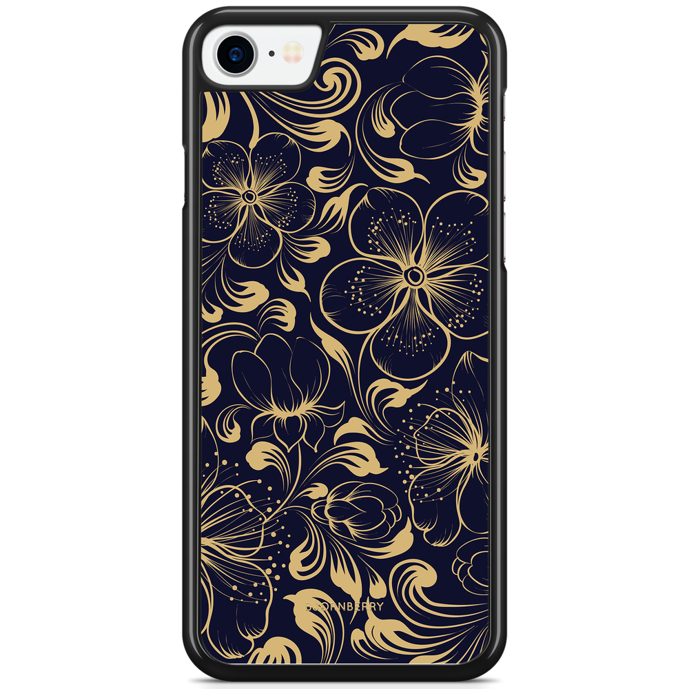 iPhone 8 / iPhone SE (2022/2020) Case - Dark Blue Flowers