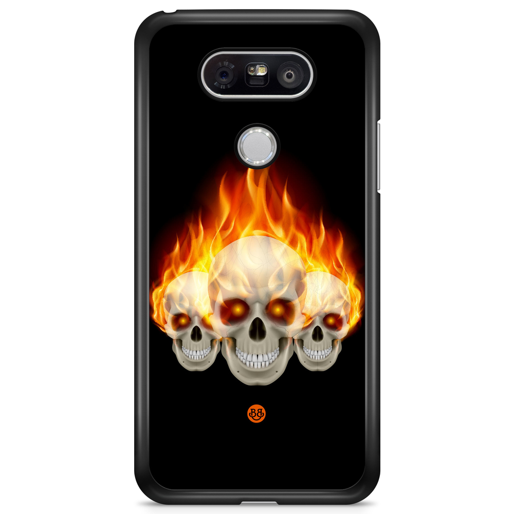 LG G5 Case - Flames Skulls