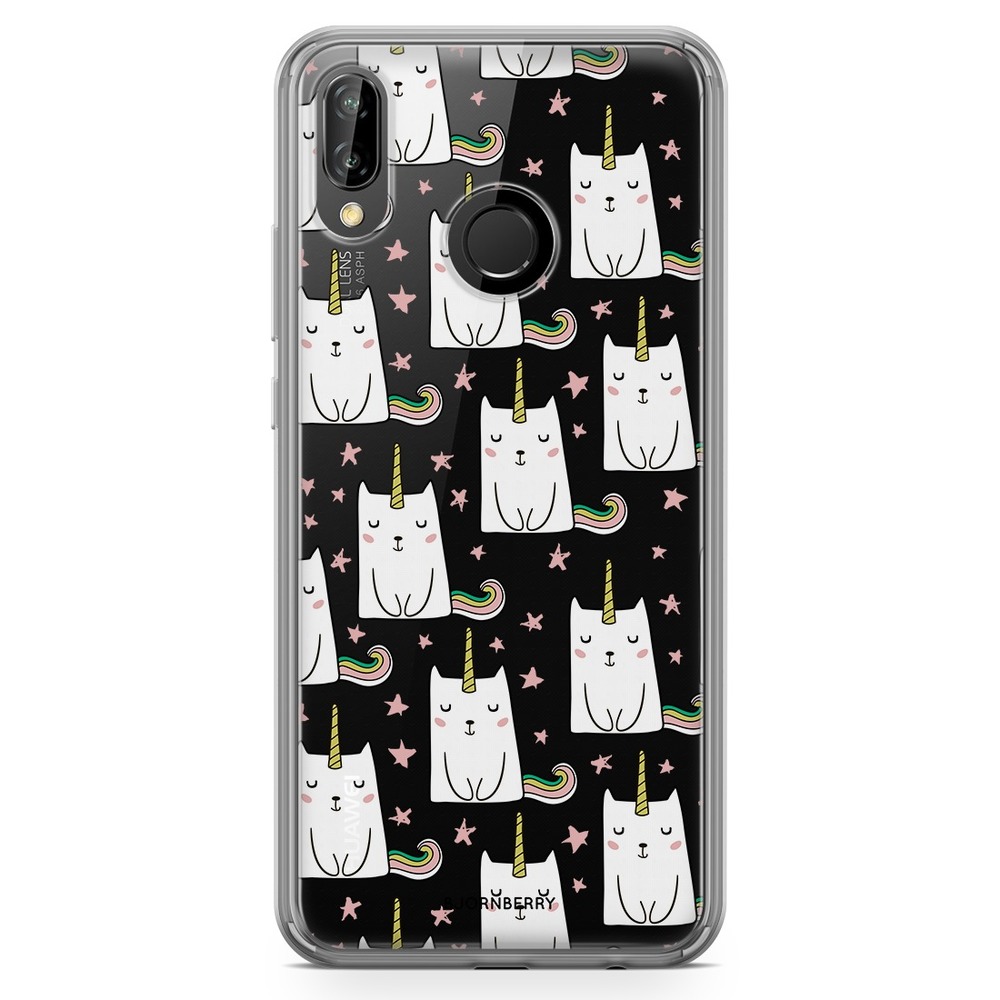 Huawei P20 Lite Fashion Case - Cat Unicorn