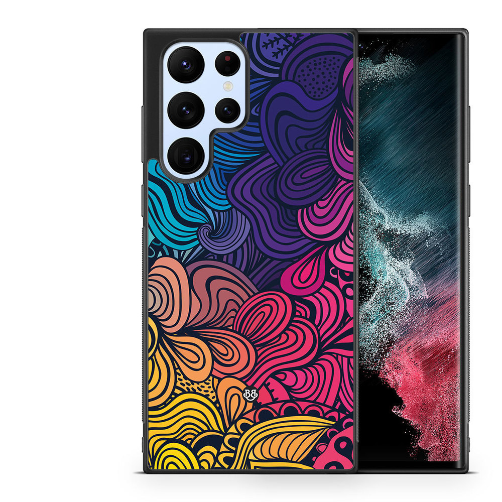 Samsung Galaxy S23 Ultra 5G Case - Retro Flowers