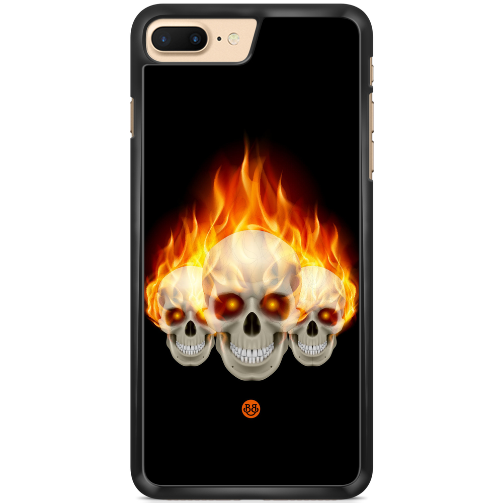 iPhone 7 Plus Case - Flames Skulls