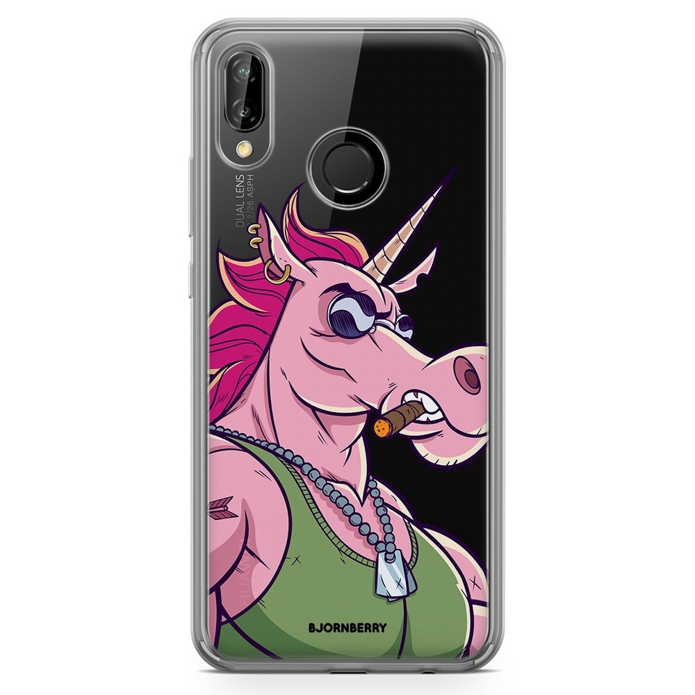 Huawei P20 Lite Fashion Skal - Muskel Enhörning