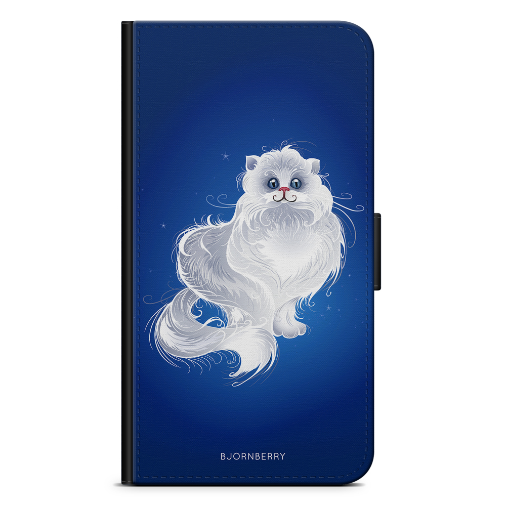 Samsung Galaxy A8 (2018) Wallet Case - White Cat