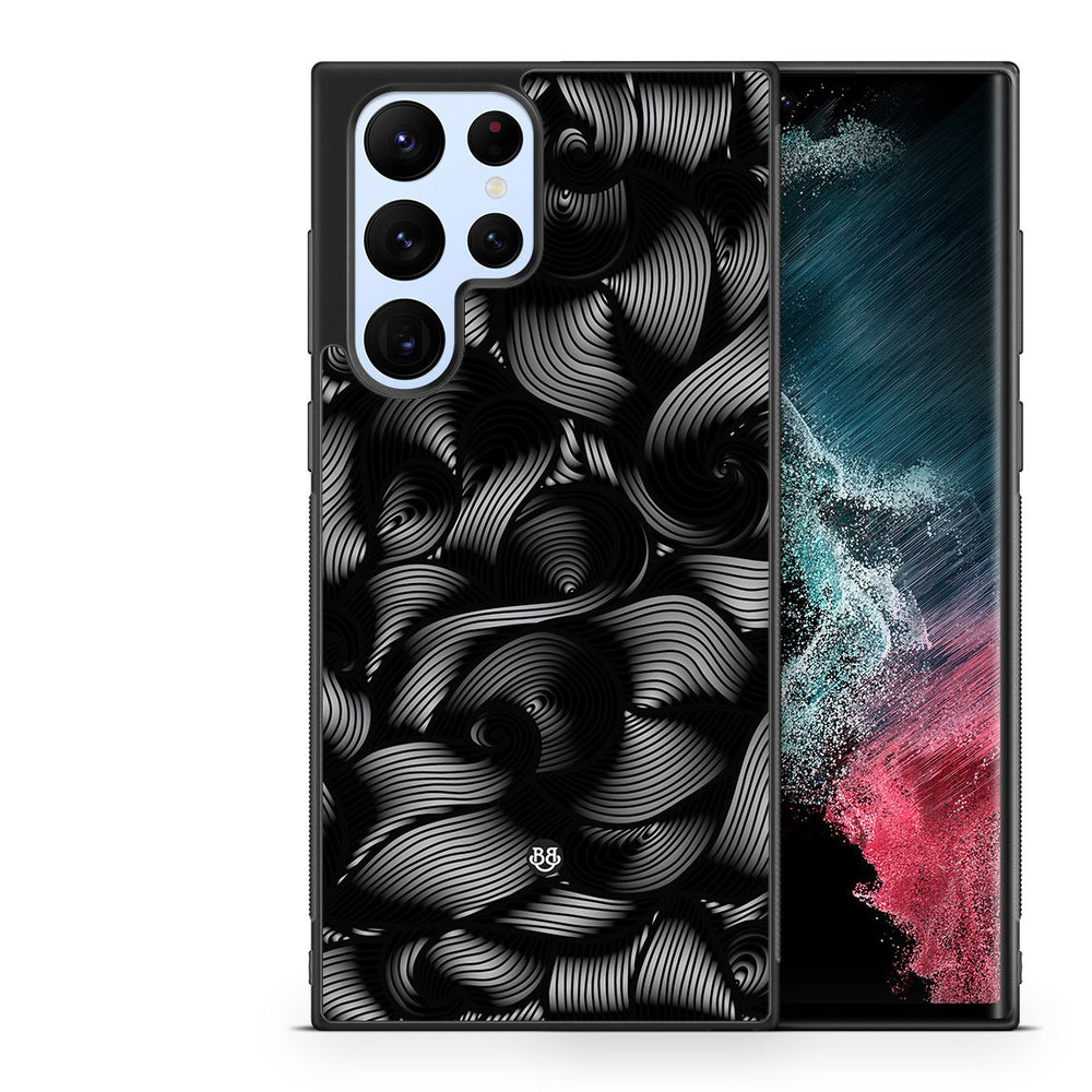 Samsung Galaxy S23 Ultra 5G Case - Black Waves