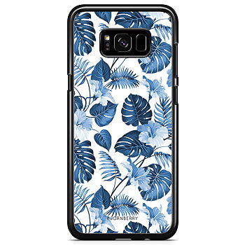 Samsung Galaxy S8 Plus Skal - Blå Blommor