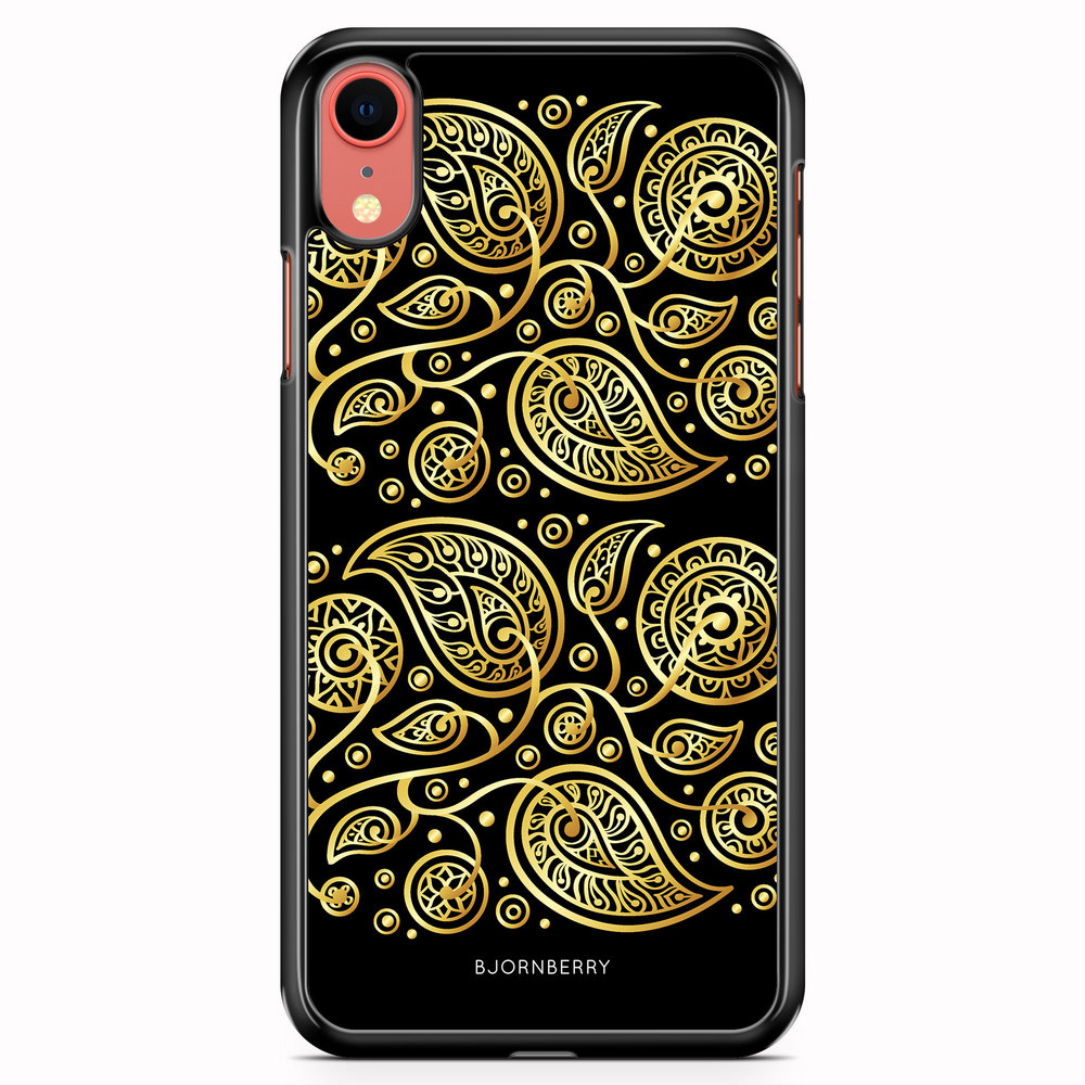 iPhone XR Case - Gold Flowers