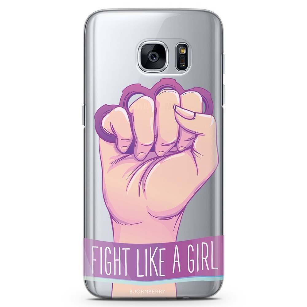 Samsung Galaxy S7 Edge TPU Case - Fight Like A Girl
