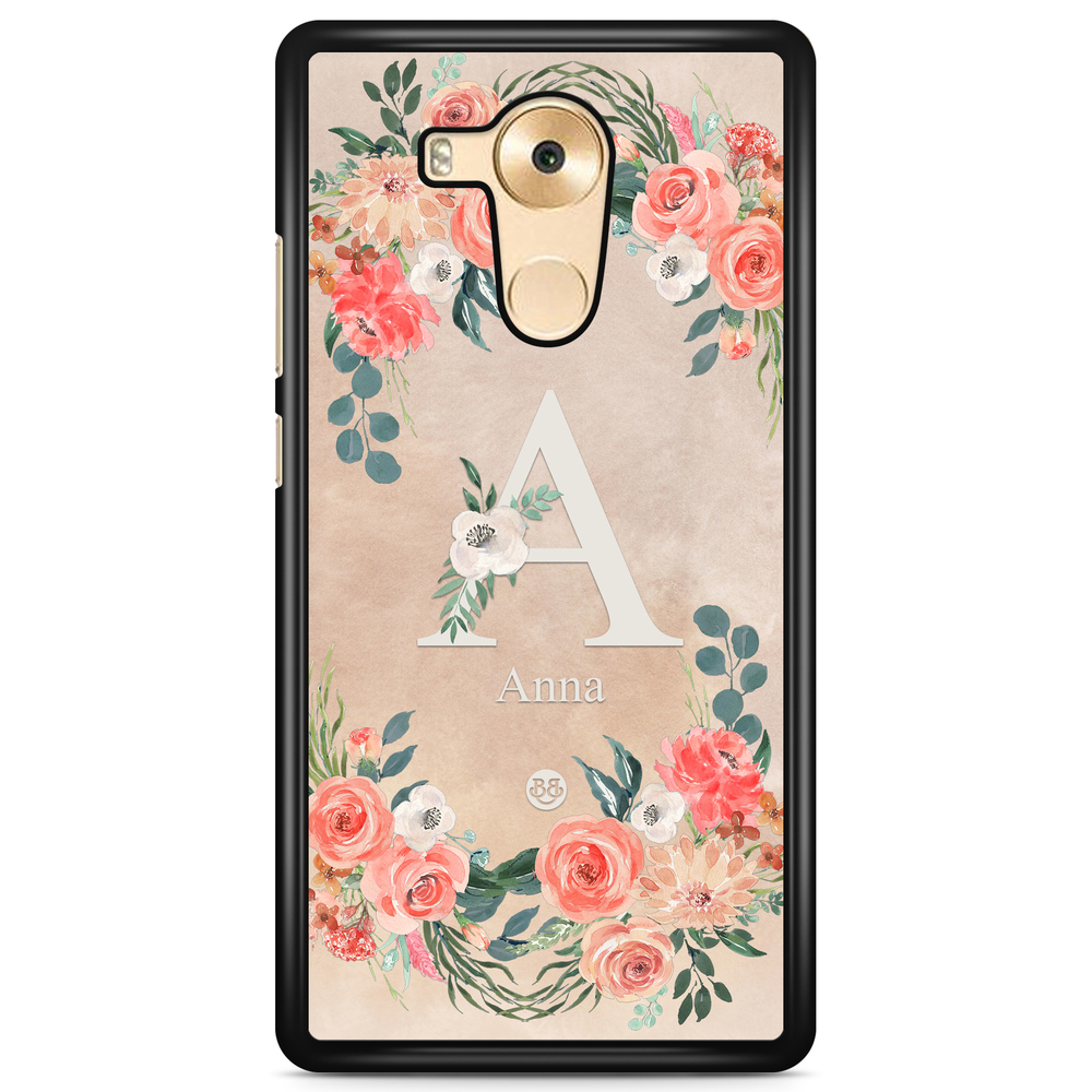 Huawei Mate 9 Case Custom - Monogram Sand