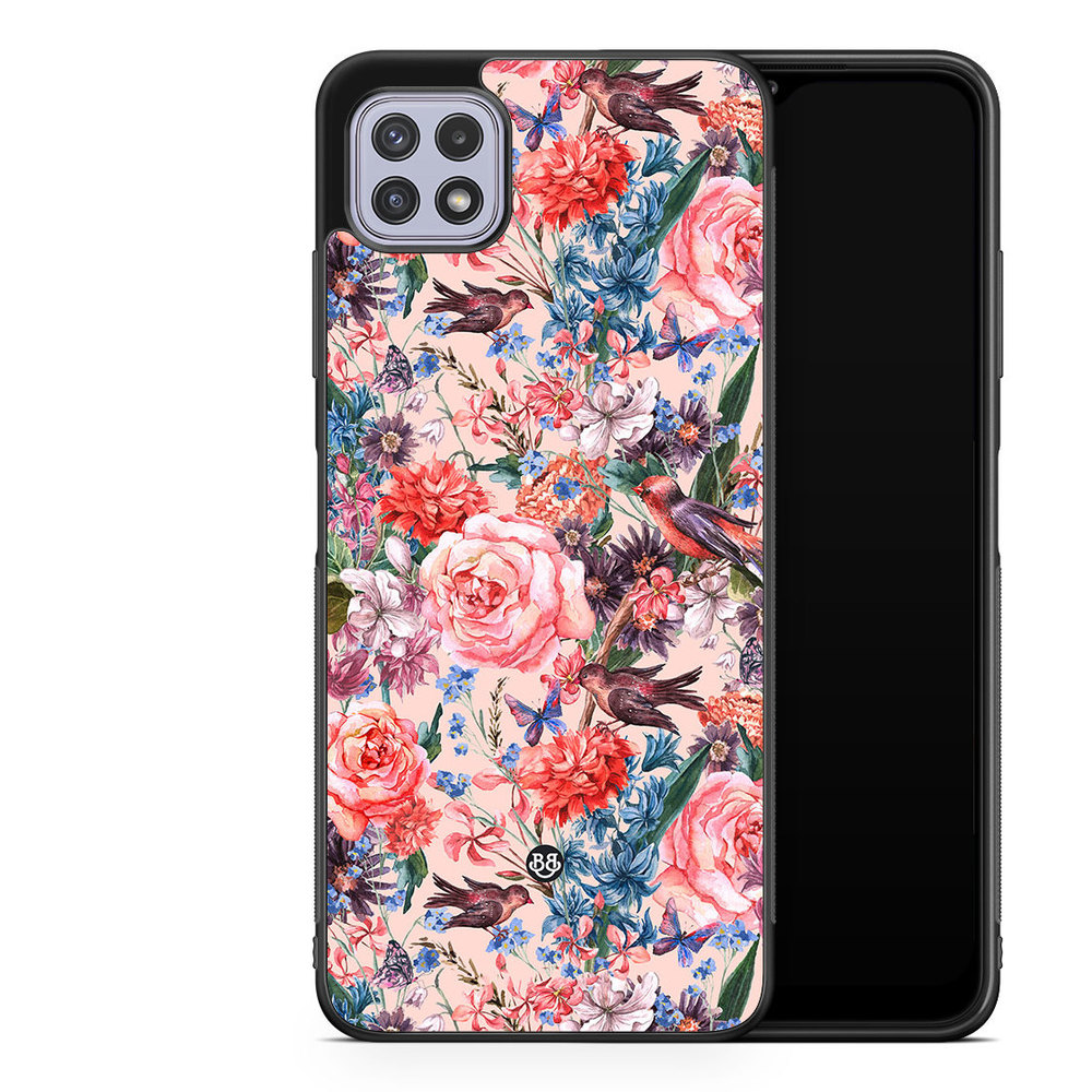 Samsung Galaxy A22 4G Case - Birds & Flowers