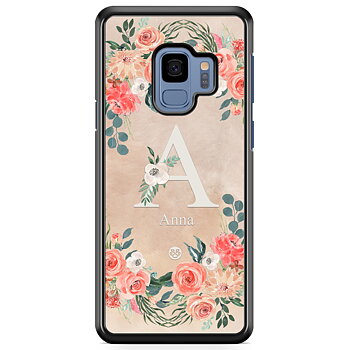 Samsung Galaxy S9 Case Custom - Monogram Sand
