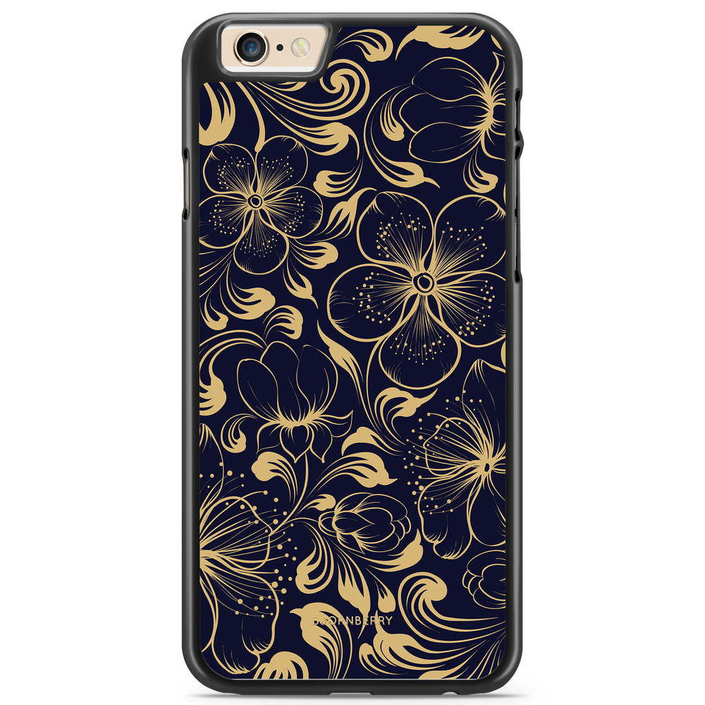 iPhone 6 Plus/6s Plus Case - Dark Blue Flowers
